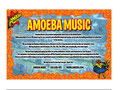 Amoeba Music Berkeley "buying collections" postcard design