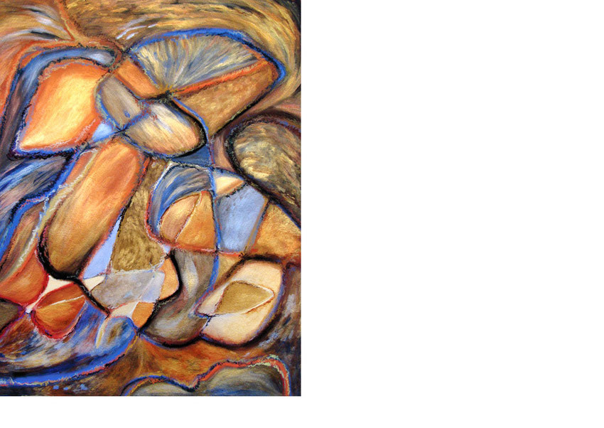 Uncommonness, 2006, 18"w x 24"h, acrylic and pastel on paper