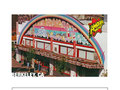 Amoeba Music Berkeley postcard designs (front and back)