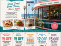 PROMPT: Make the food images and copy in this flyer all vegetarian items