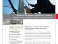 This two-sided sell sheet about Raytheon's surveillance and security capabilities required interviews with many subject experts.