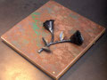"Soft as Steel"- 10" X 10", steel, wood, patina, acrylic, 2026