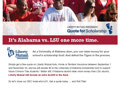 This Liberty Mutual marketing campaign pitted Alabama vs. LSU alum. Leveraged the same text for flyer, ad, email and poster.
